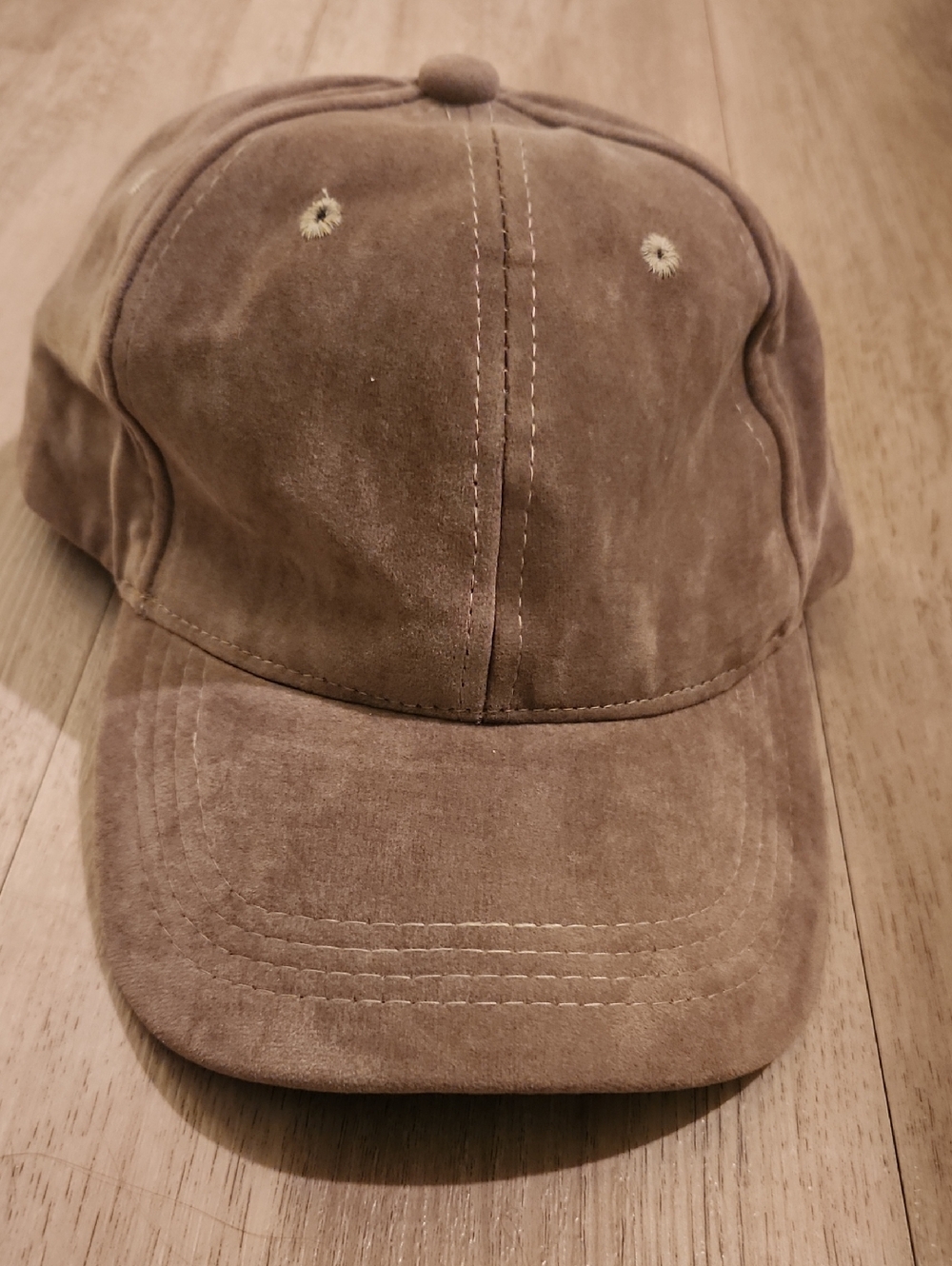 Brown Suede Baseball Cap
